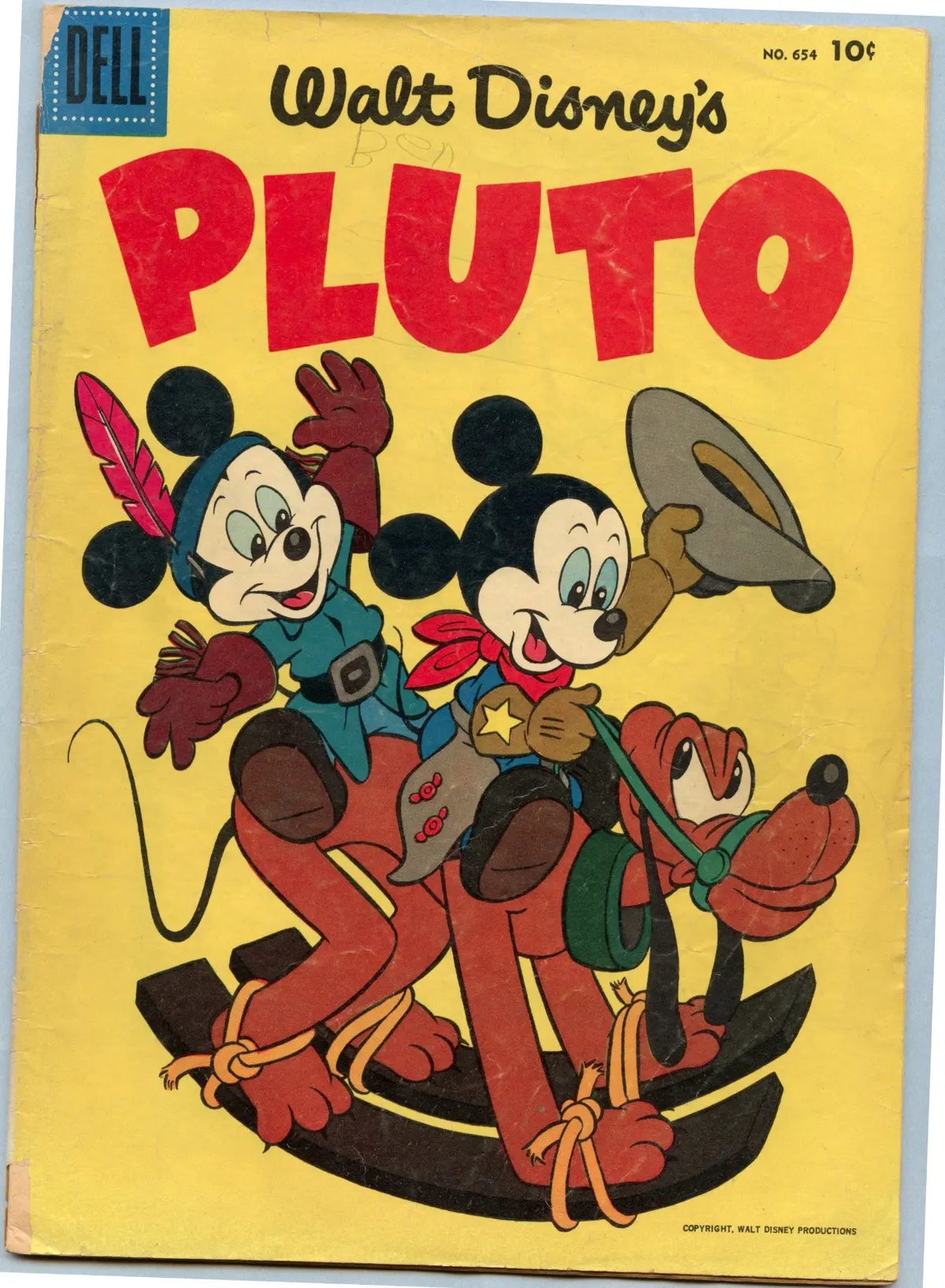 Four Color 654 (1955) Vg- (3.5) - Walt Disney's Pluto 1