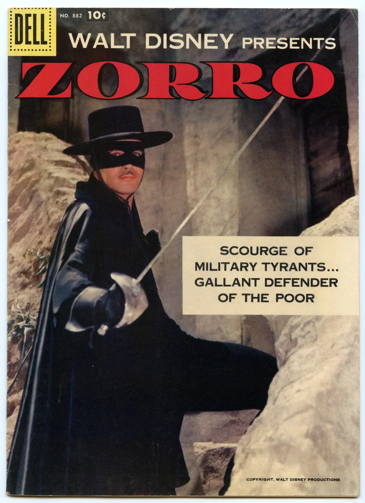 Four Color 882 (Feb 1958) Vf+ (8.5) - Walt Disney Presents Zorro 1
