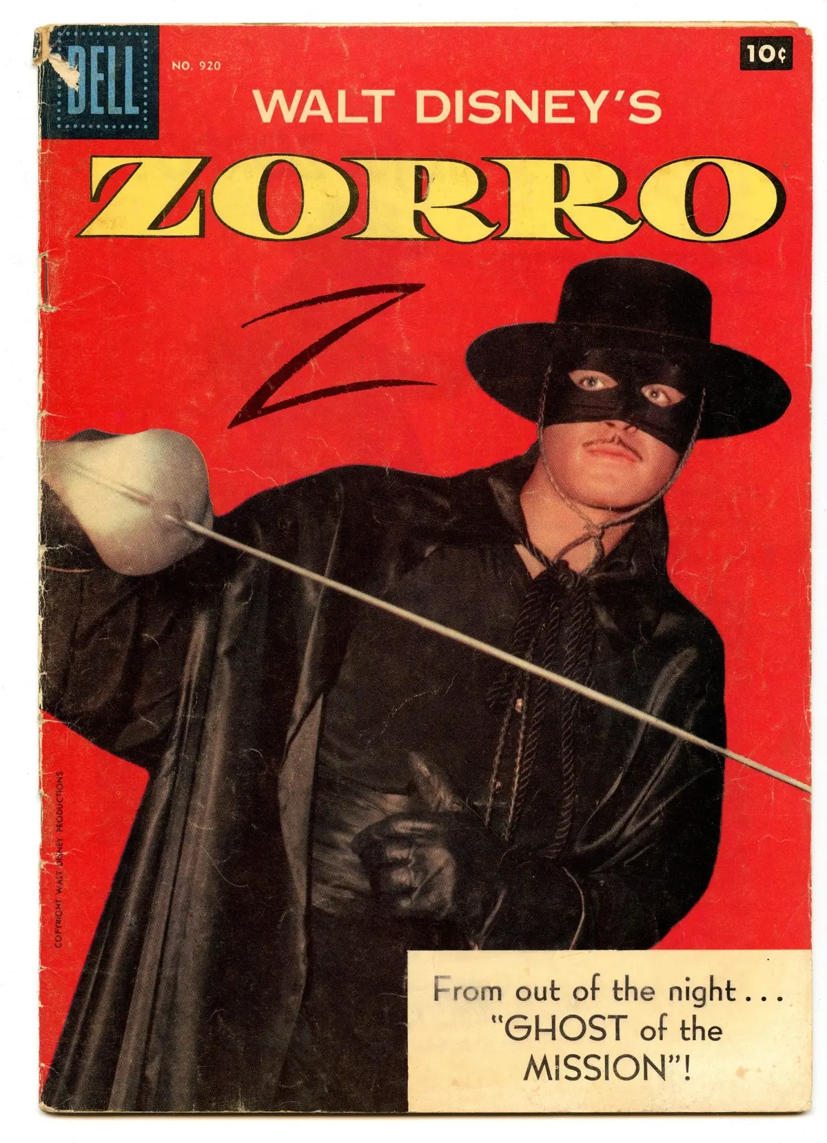 Four Color 920  (Jun 1958) Vg (4.0) - Walt Disney's Zorro 1