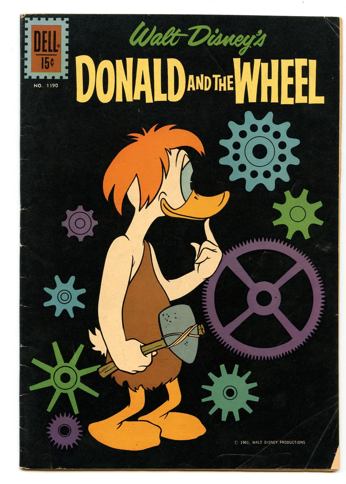 Four Color 1190 (Nov 1961) Vg (4.0) - Walt Disney's Donald And The Wheel 1
