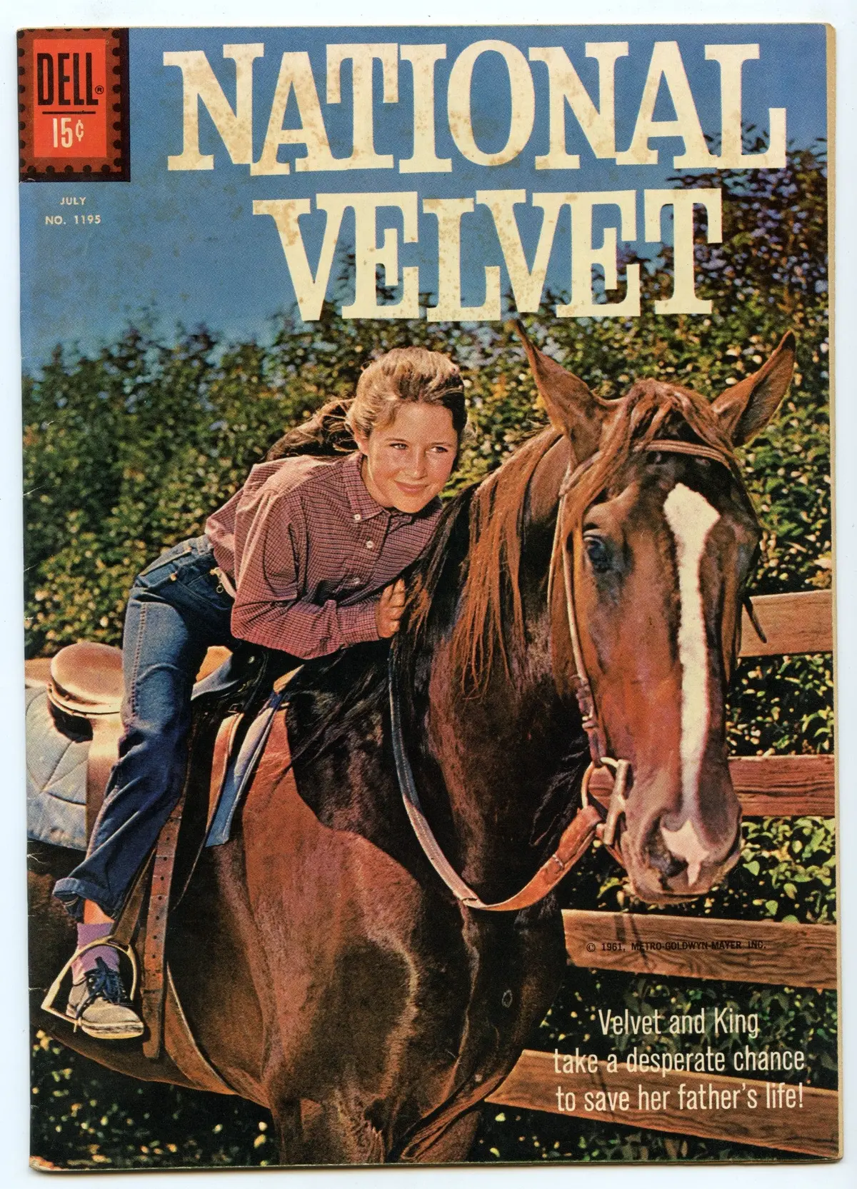 Four Color 1195 (Jul 1961) Fi+ (6.5) - National Velvet 1