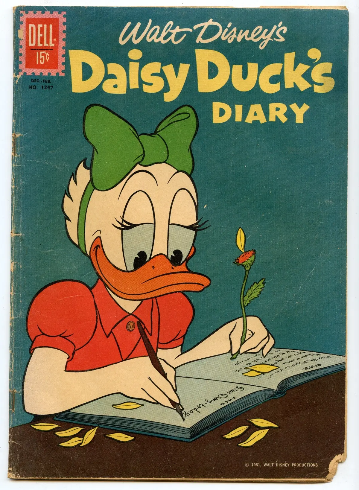 Four Color 1247 (Feb 1962) Gd/Vg (3.0) - Walt Disney's Daisy Duck's Diary 1
