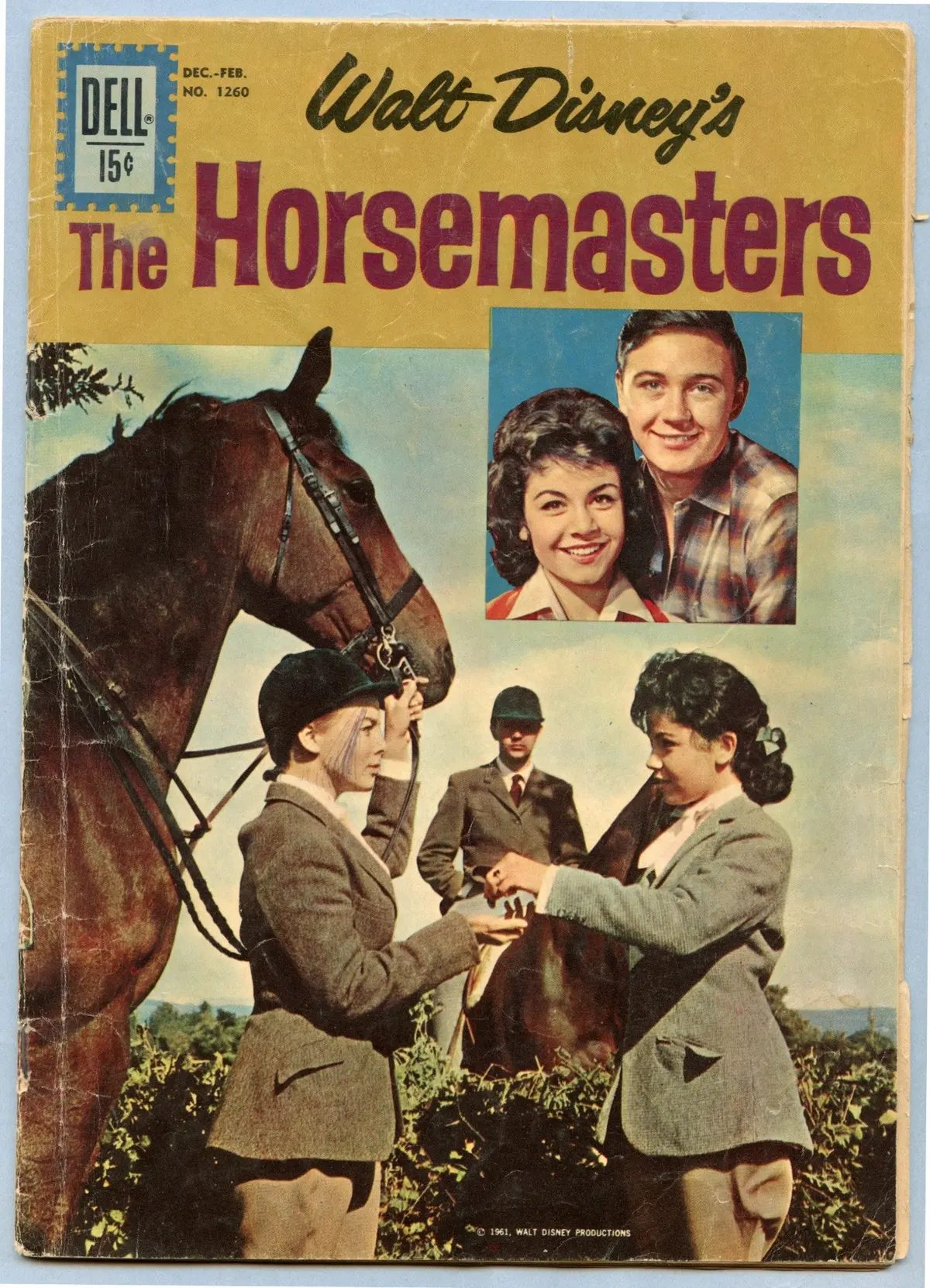 Four Color 1260 (Feb 1961) Gd (2.0) - Walt Disney's The Horsemasters 1