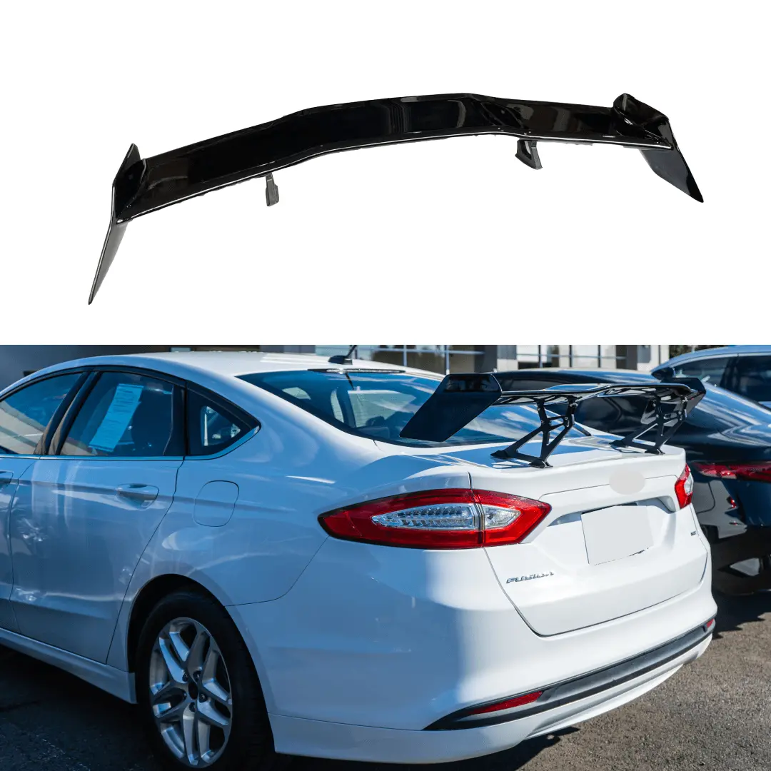 For 2006-2020 Ford Fusion Race Gt Style Glossy Black Rear Trunk Spoiler Wing 1