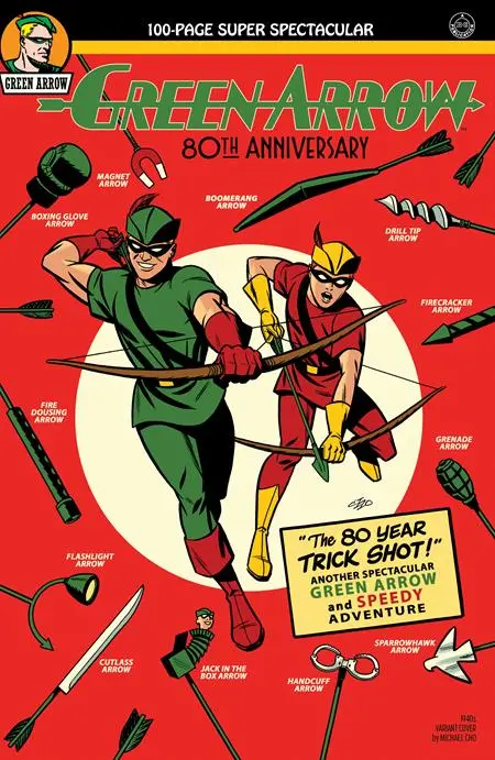 Green Arrow 80Th Anniversary 100-Page Super Spectacular #1 Cvr B Michael Cho 1940S Var 1