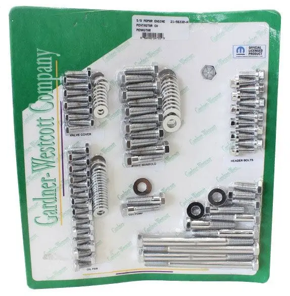 Polished Stainless Steel Engine Dress-Up Kit – Hex Bolt Set (Gw21-56330-Hsp) 1