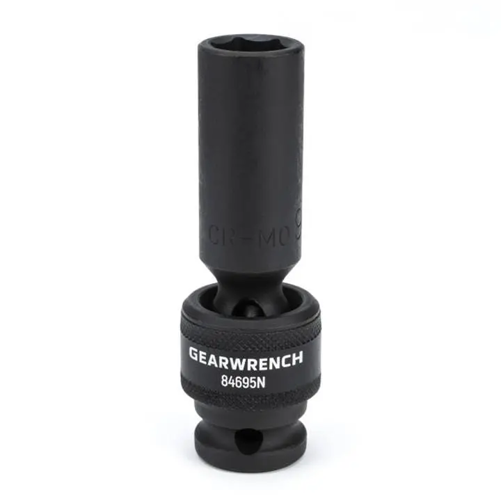 Gearwrench 84695N Universal Impact Socket Set – 1/2" Drive, 6-Point Design 1