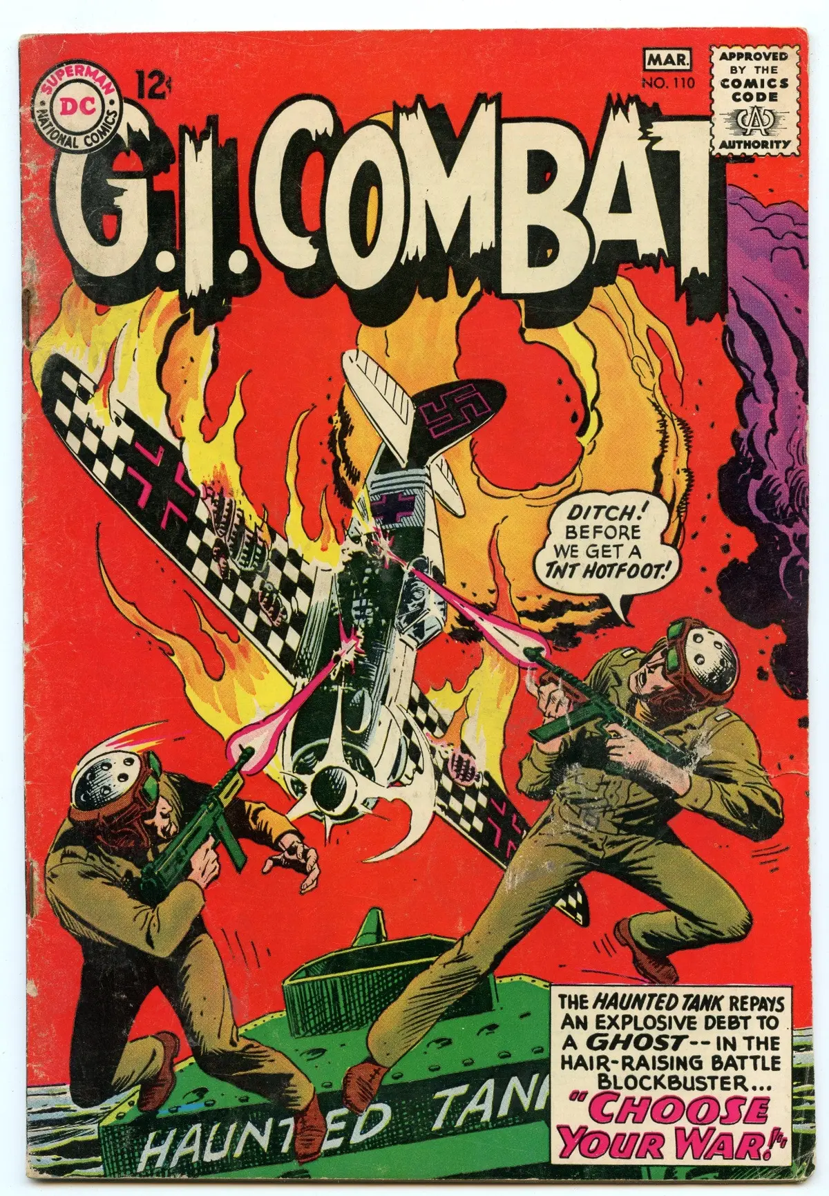 G.I. Combat 110 (Mar 1965) Vg- (3.5) 1