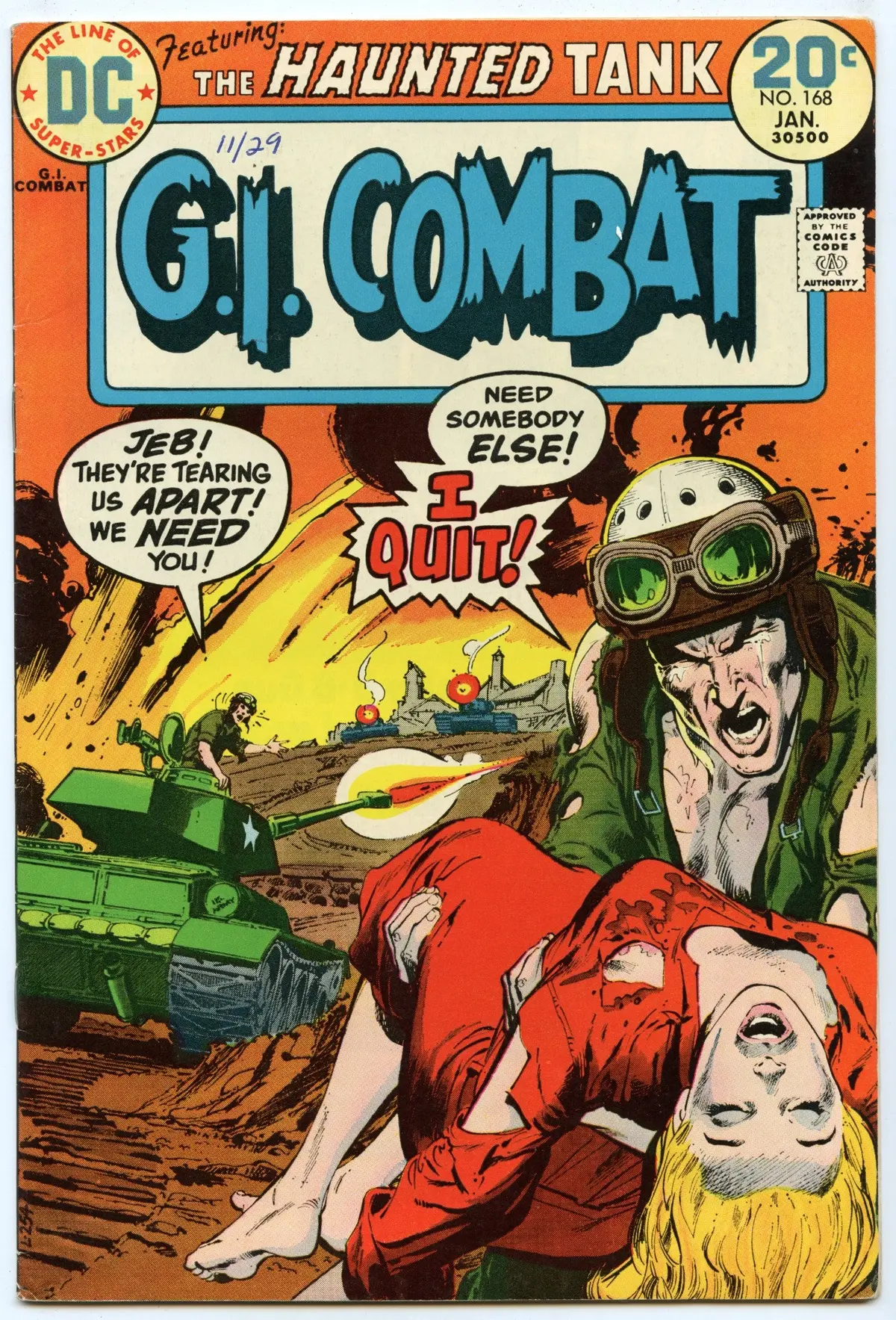 G.I. Combat 168 (Jan 1974) Vg/Fi (5.0) 1