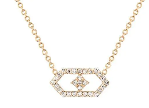 Gianna Petite Chevron Diamond Pendant 1