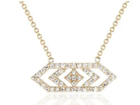 Gianna Medium Chevron Diamond Pendant 1