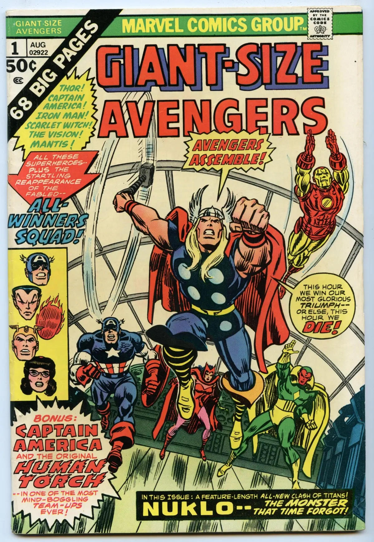 Giant-Size Avengers 1 (Aug 1974) Fi- (5.5) 1