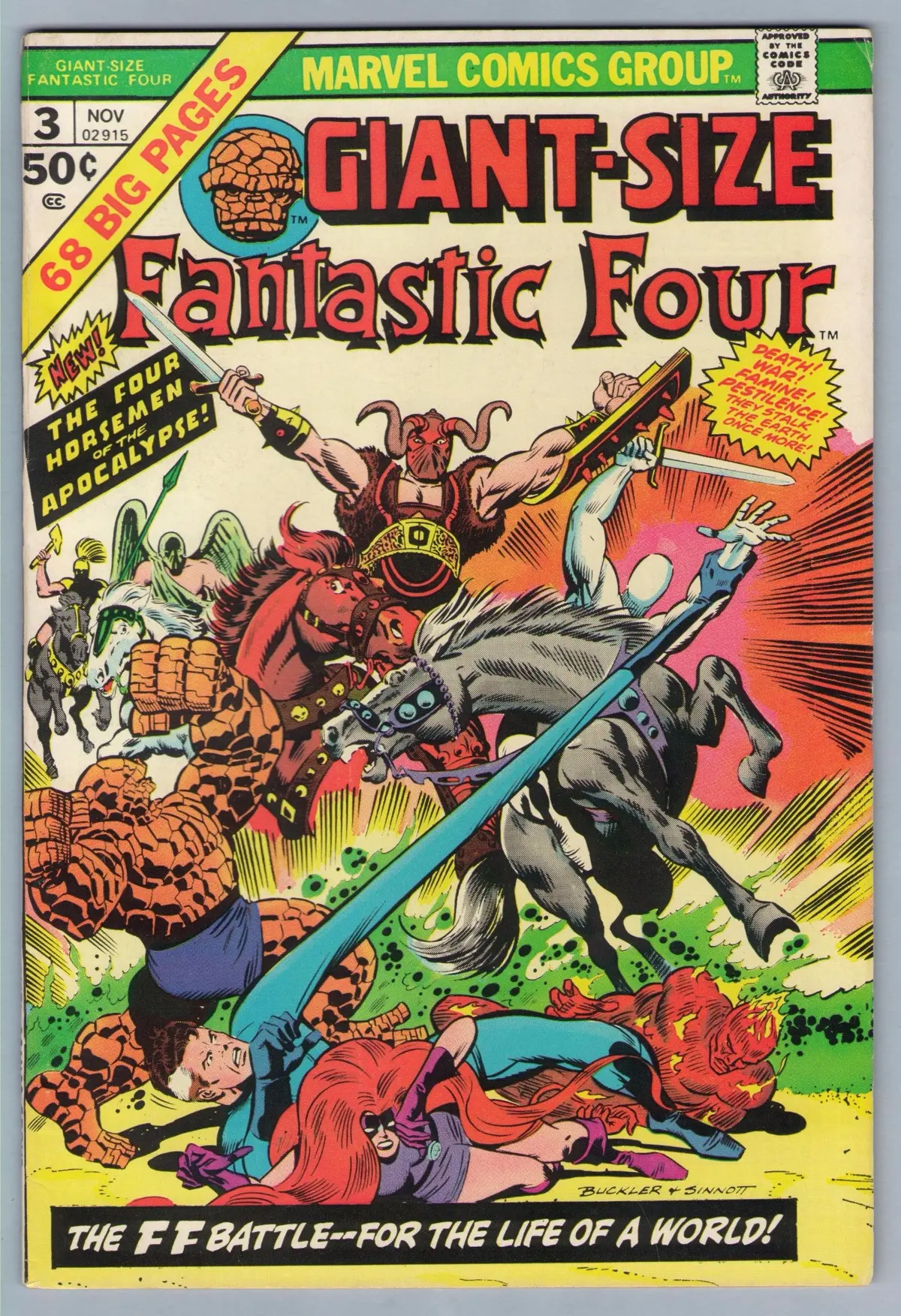 Giant-Size Fantastic Four 3 (Nov 1974) Vf-Nm (9.0) 1