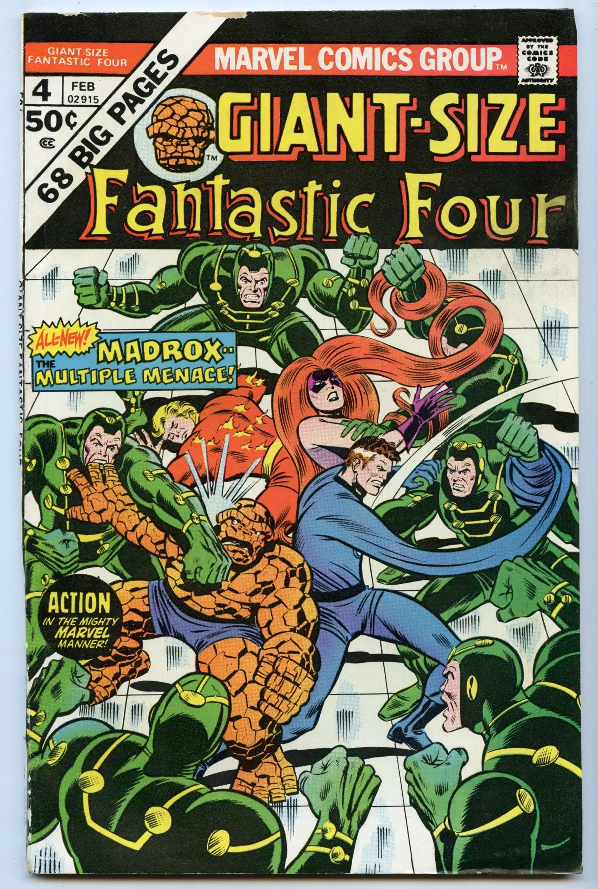 Giant-Size Fantastic Four 4 (Feb 1975) Fi (6.0) - 1St Madrox The Multiple Man 1