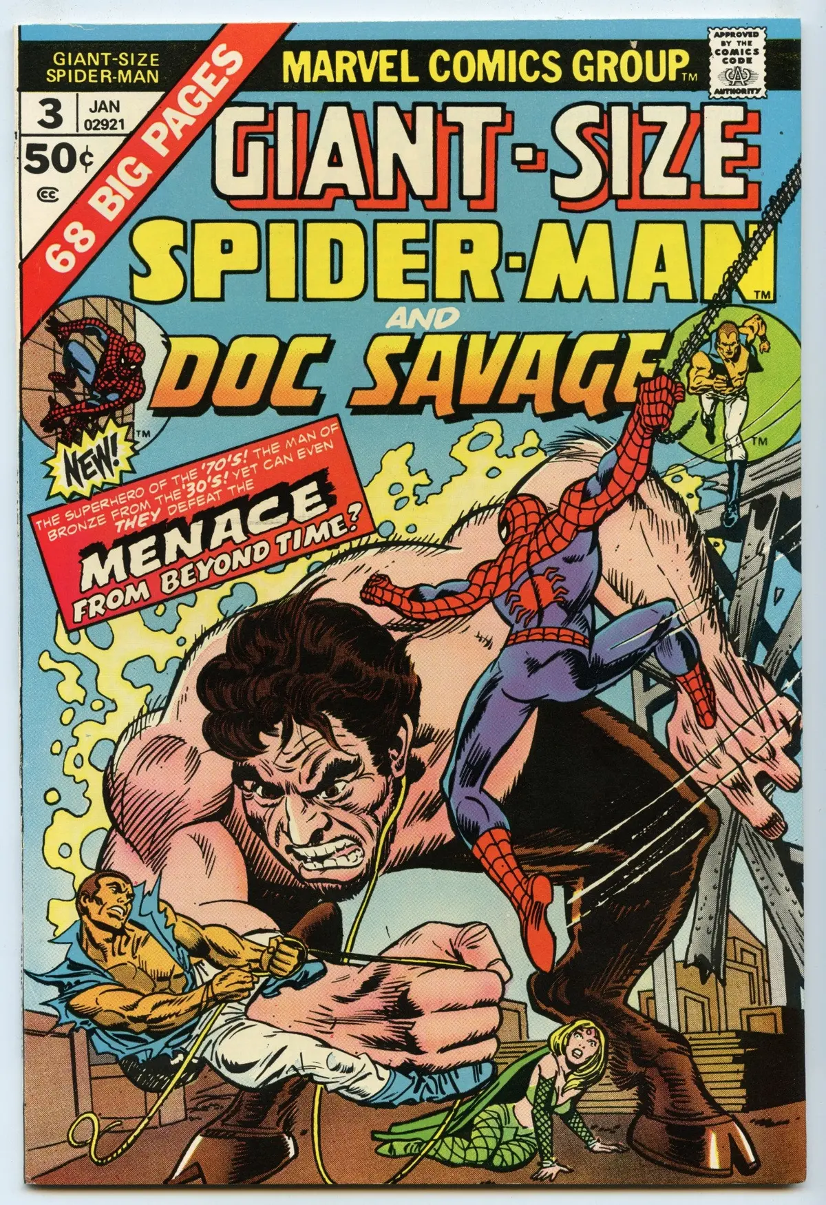 Giant-Size Spider-Man 3 (Jan 1975) Vf/Nm (9.0) 1