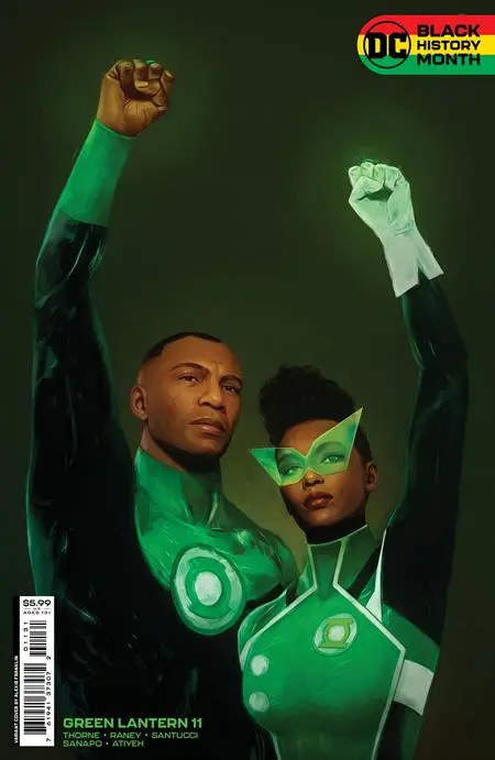Green Lantern #11 Cvr C Alexis Franklin Black History Month Card Stock Var 1