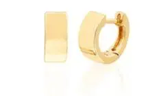 14K Yellow Gold Jumbo Huggie Earrings 1