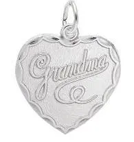 Sterling Silver Grandma Charm 1