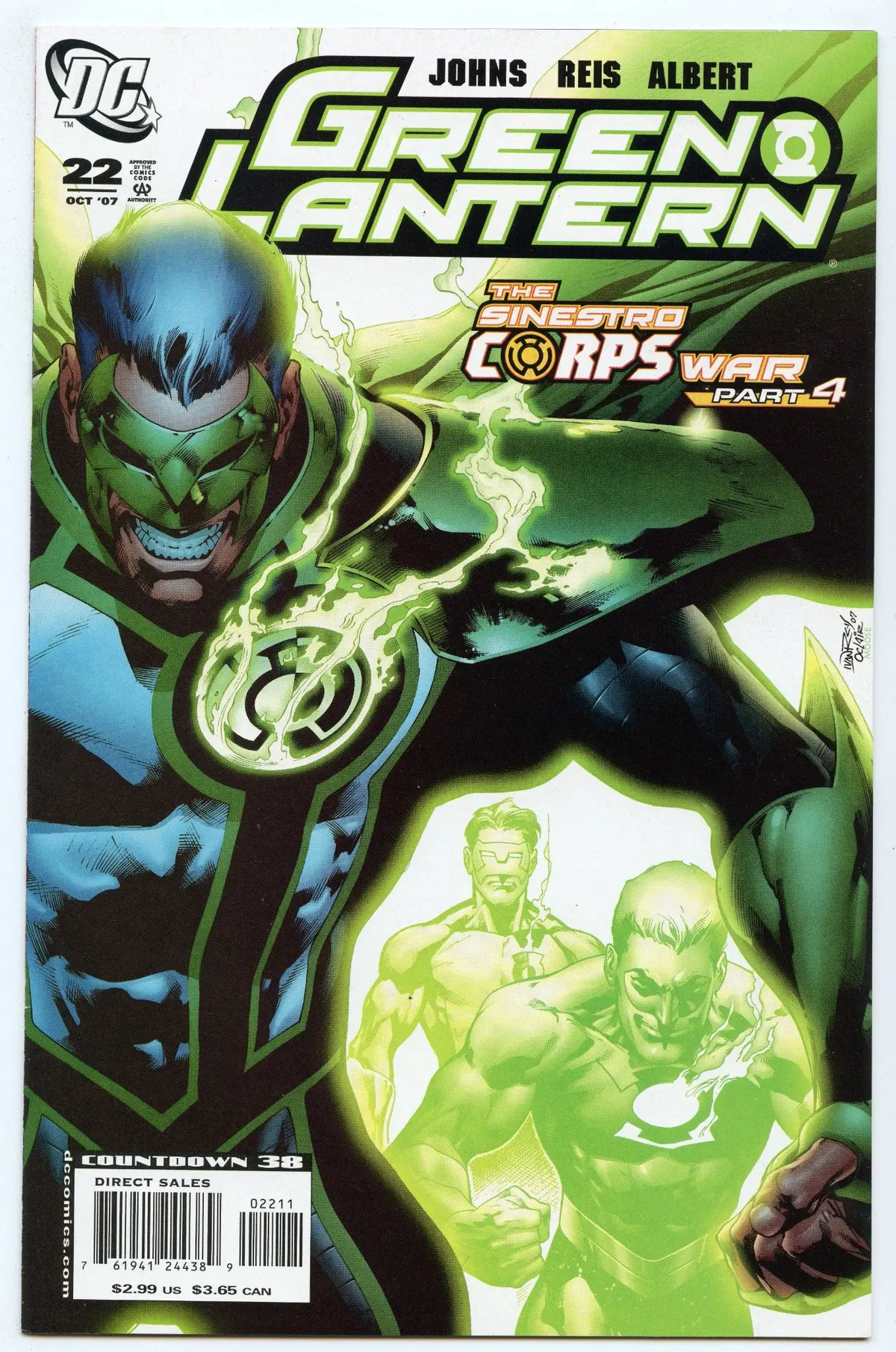 Green Lantern V4 22 (Oct 2007) Nm- (9.2) 1