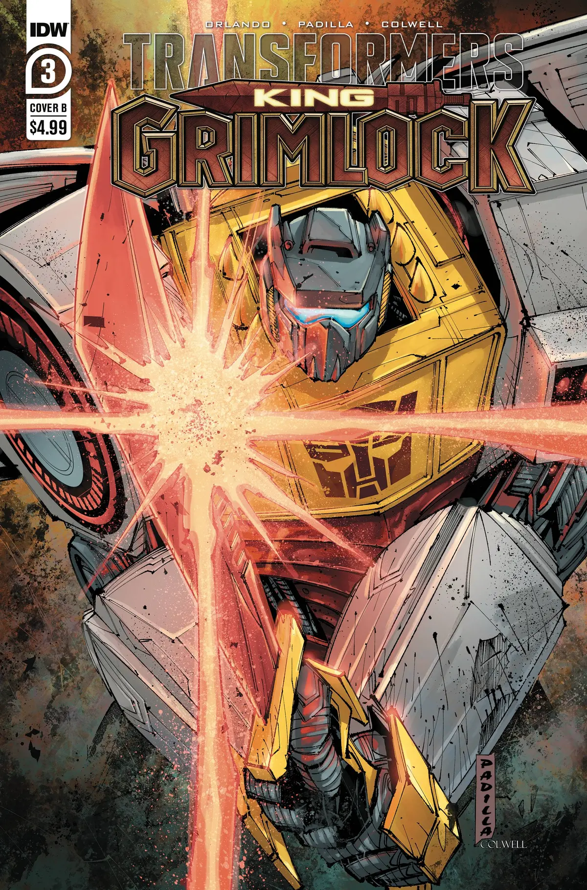 Transformers King Grimlock #3 (Of 5) Cvr B Padilla 1