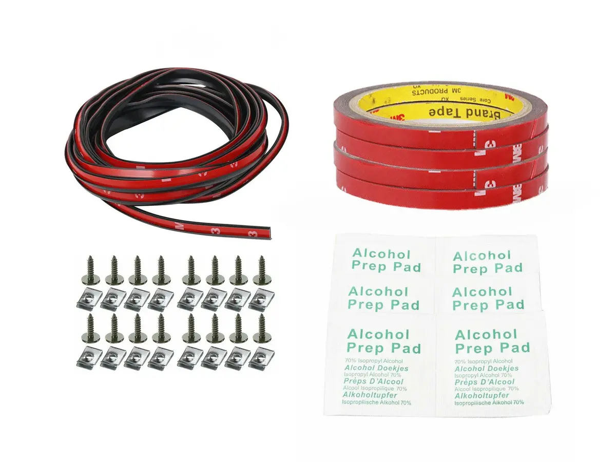 Universal Installation Hardware For Front & Rear Bumper Lip Side Body Skirt Application 1