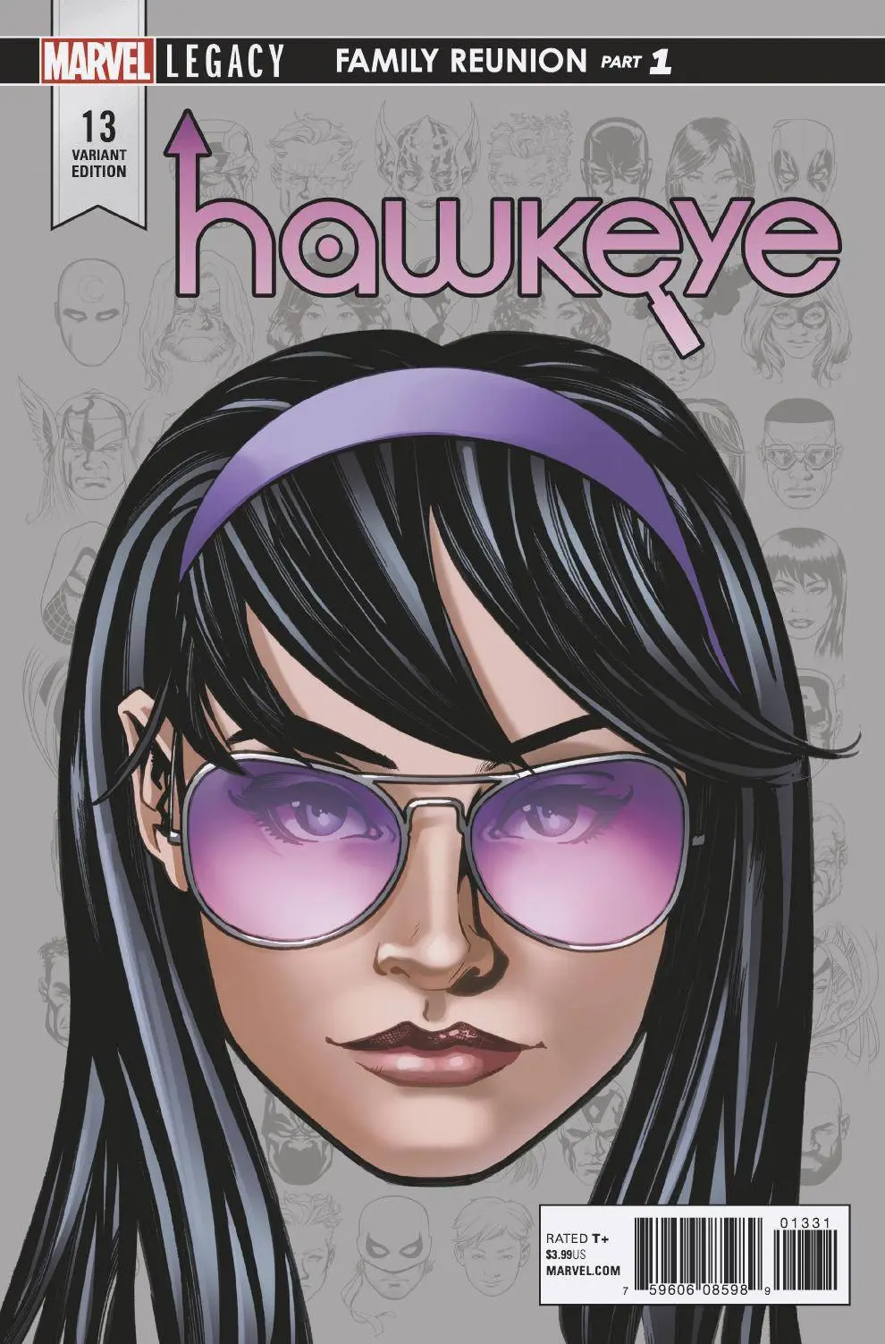 Hawkeye #13 Mckone Legacy Headshot Var Leg 1