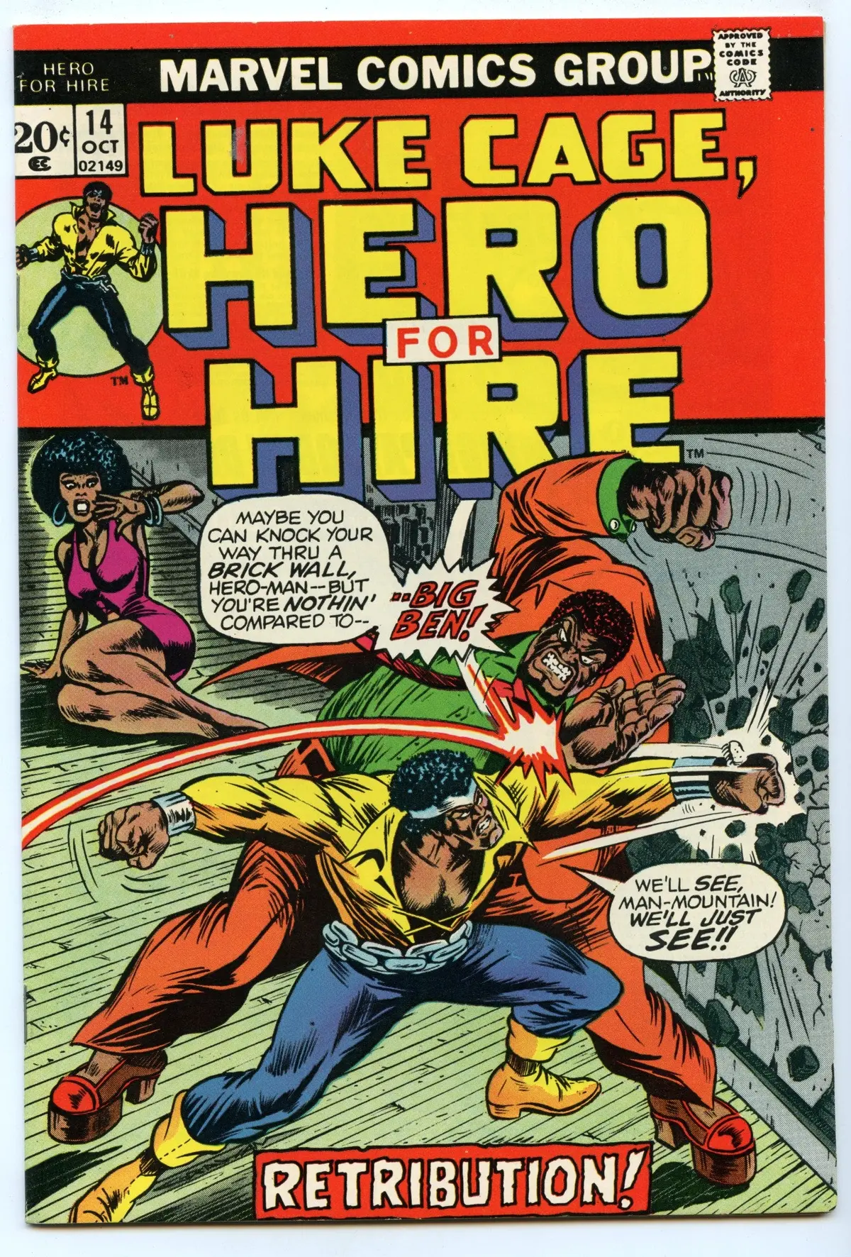 Hero For Hire 14 (Oct 1973) Vf/Nm (9.0) 1