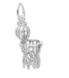 Sterling Silver Hoop And Net Charm 1