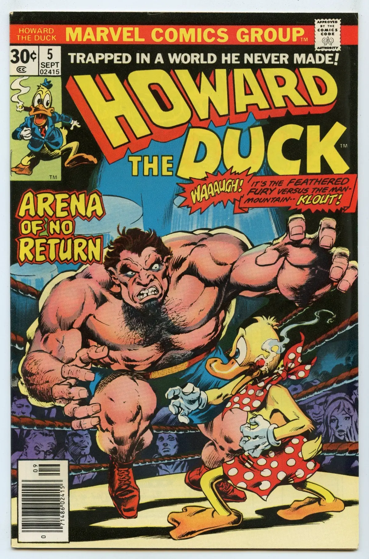 Howard The Duck 5 (Sep 1976) Vf (8.0) 1