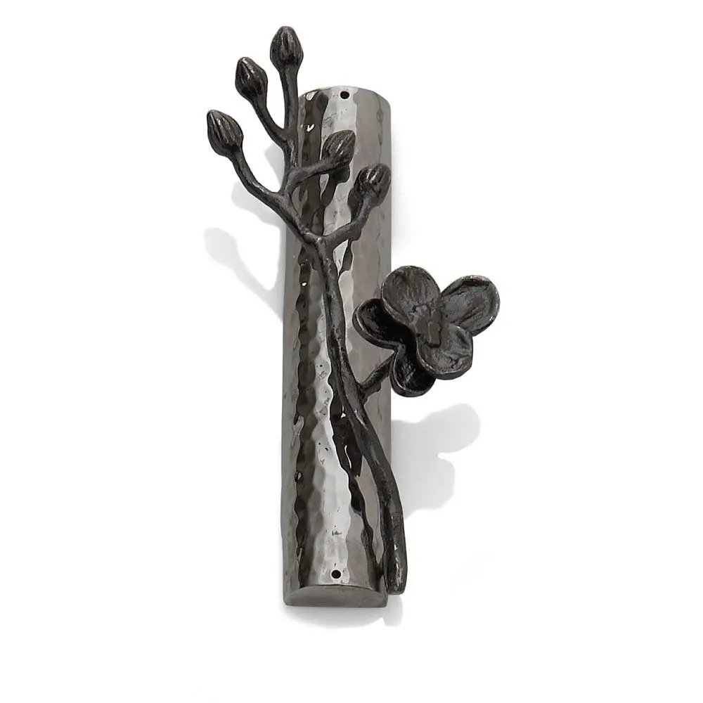 Black Orchid Mezuzah 1