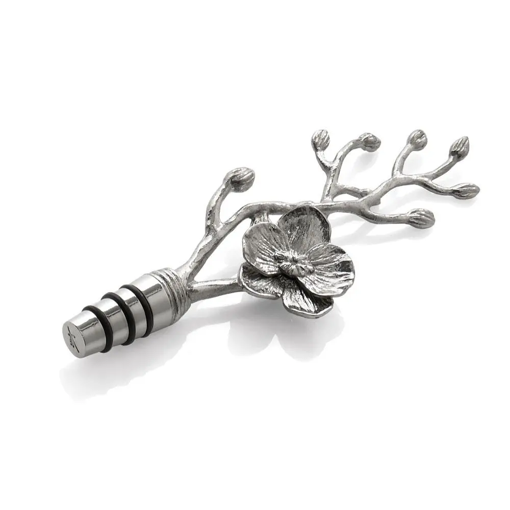 White Orchid Wine Stopper 1