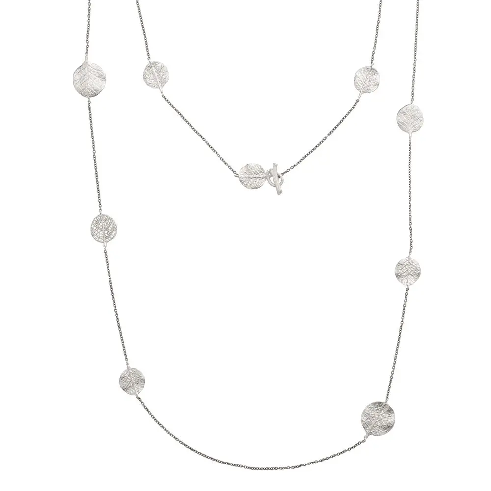 Botanical Leaf 36" Station Necklace 1
