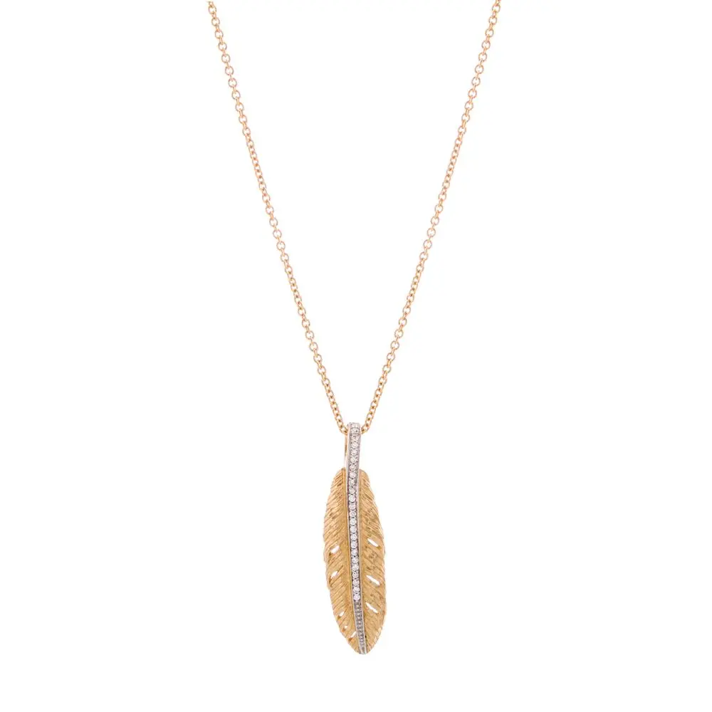 Feather Pendant Necklace 1