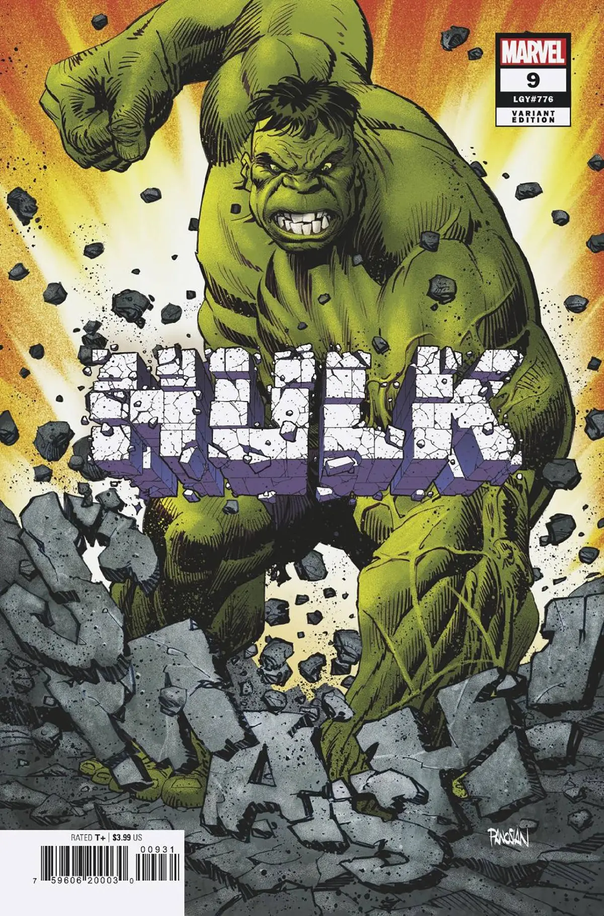 Hulk #9 25 Copy Incv Panosian Var 1