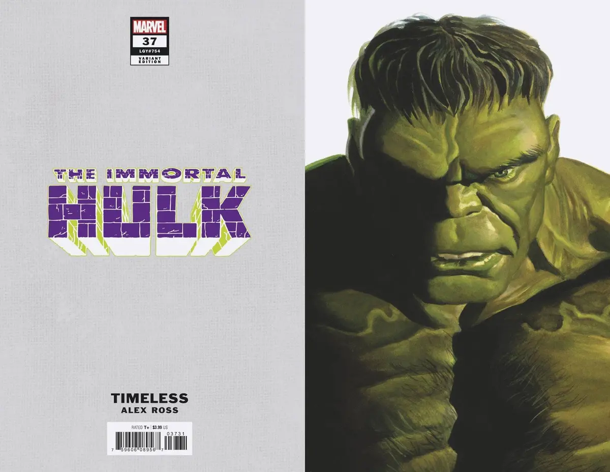 Immortal Hulk #37 Alex Ross Hulk Timeless Var 1