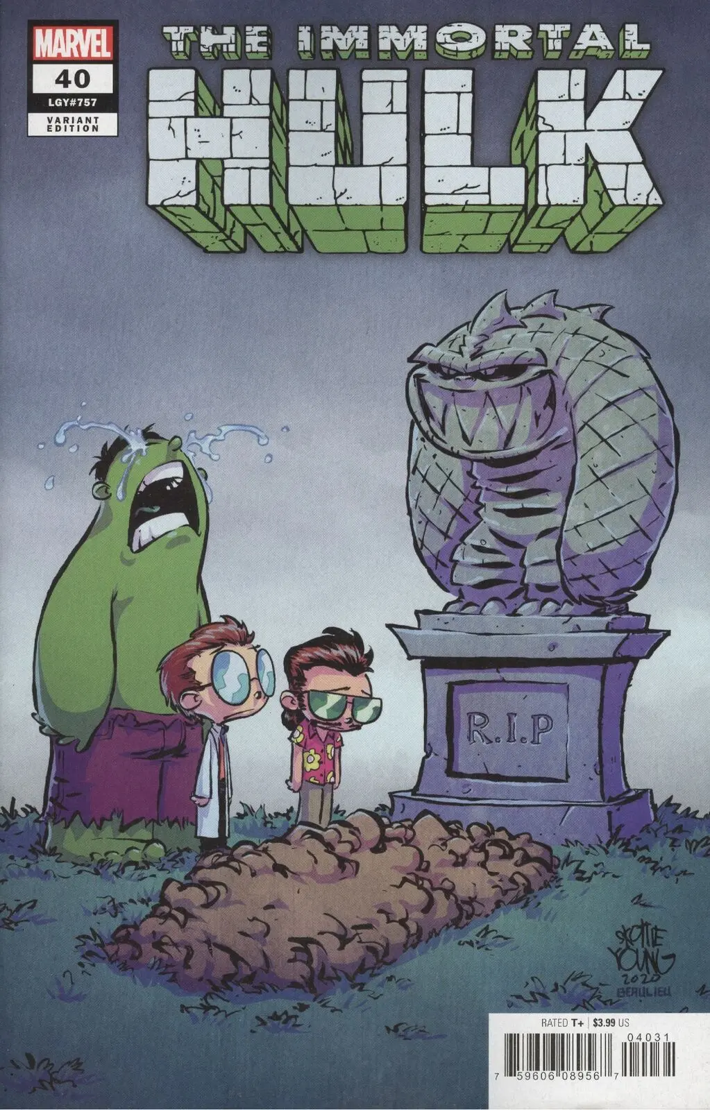 Immortal Hulk #40 Young Spoiler Var (Vf) 1