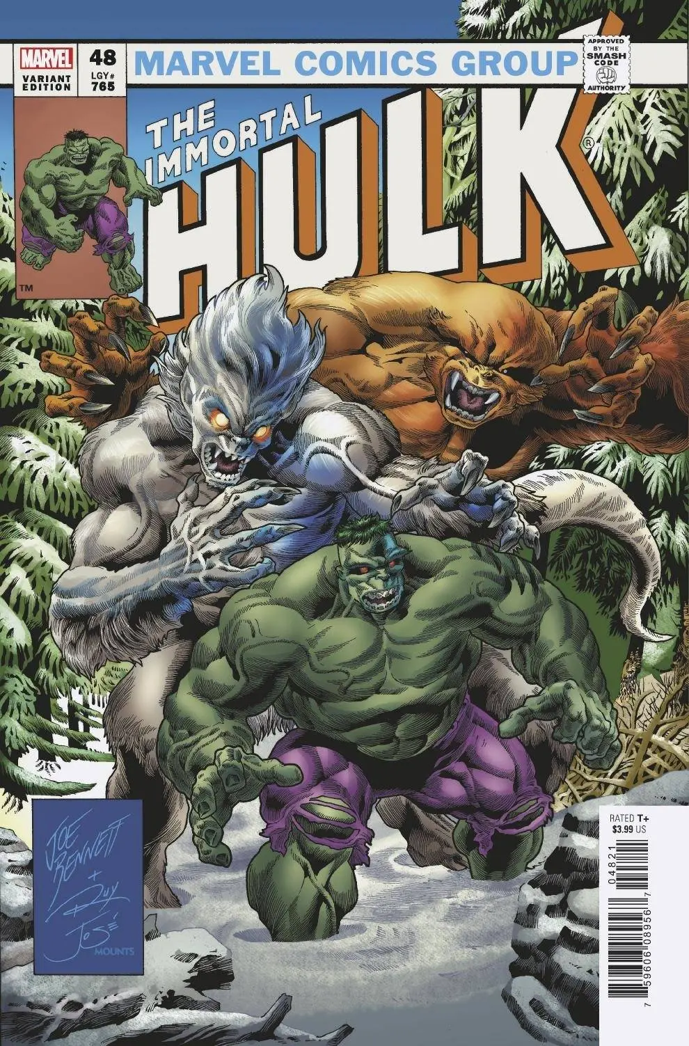 Immortal Hulk #48 Bennett Homage Var 1