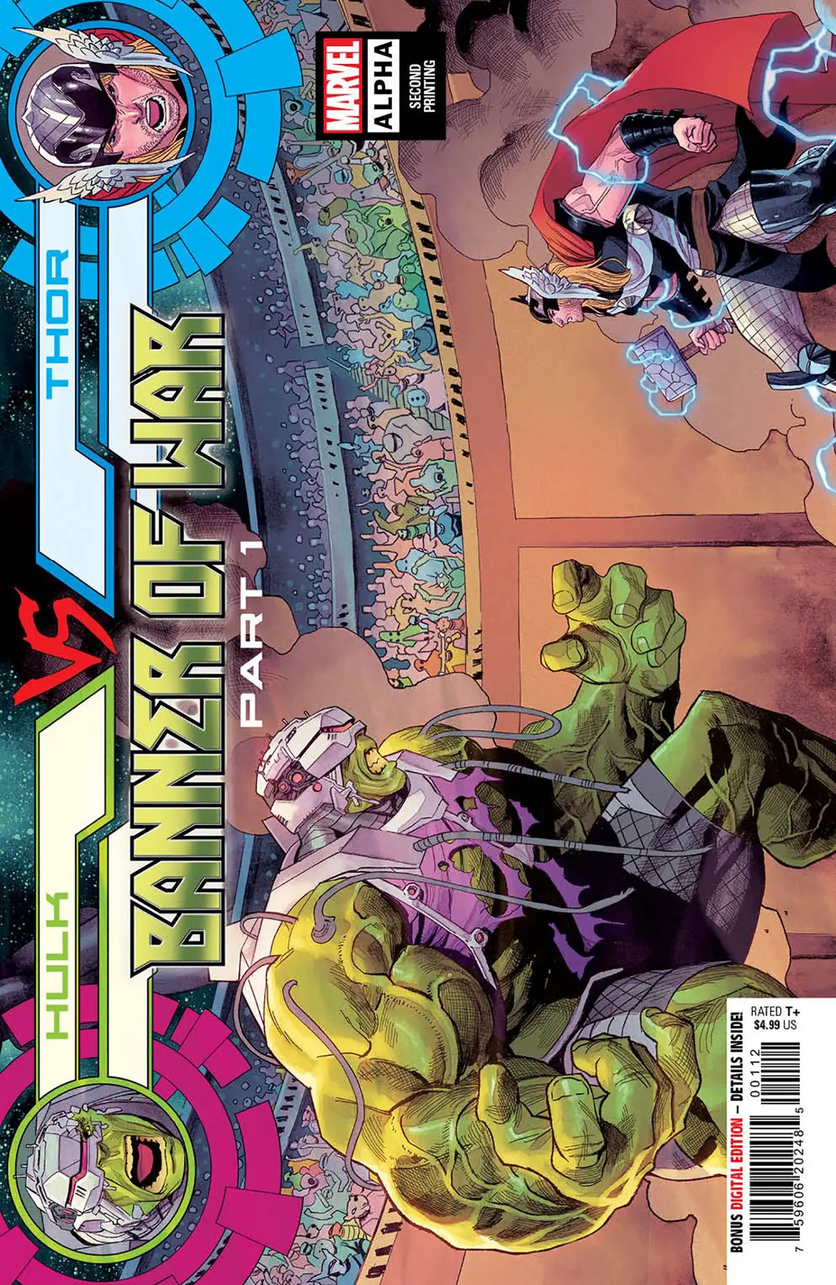 Hulk Vs Thor Banner War Alpha #1 2Nd Ptg Coccolo Var 1