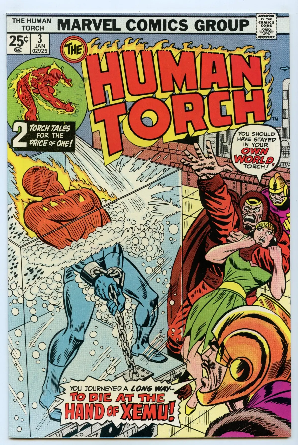Human Torch 3 (Jan 1975) Nm- (9.2) 1