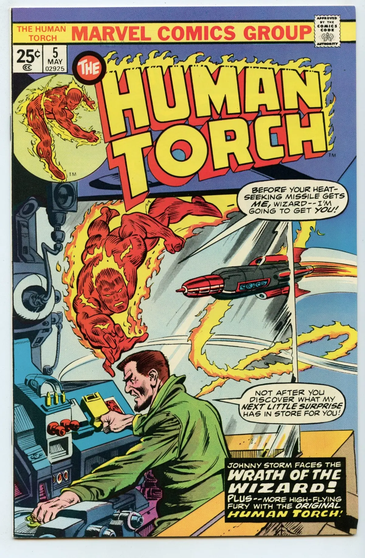Human Torch 5 (May 1975) Nm- (9.2) 1