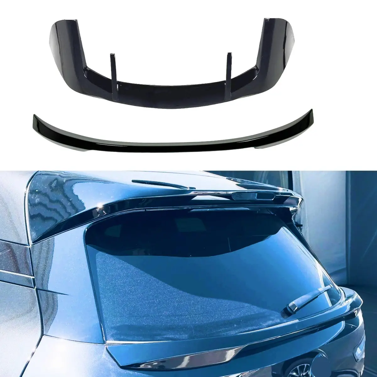 Mid Truck Spoiler & Rear Roof Spoiler Body Kit Fits 2022-2025 Bmw Ix 1