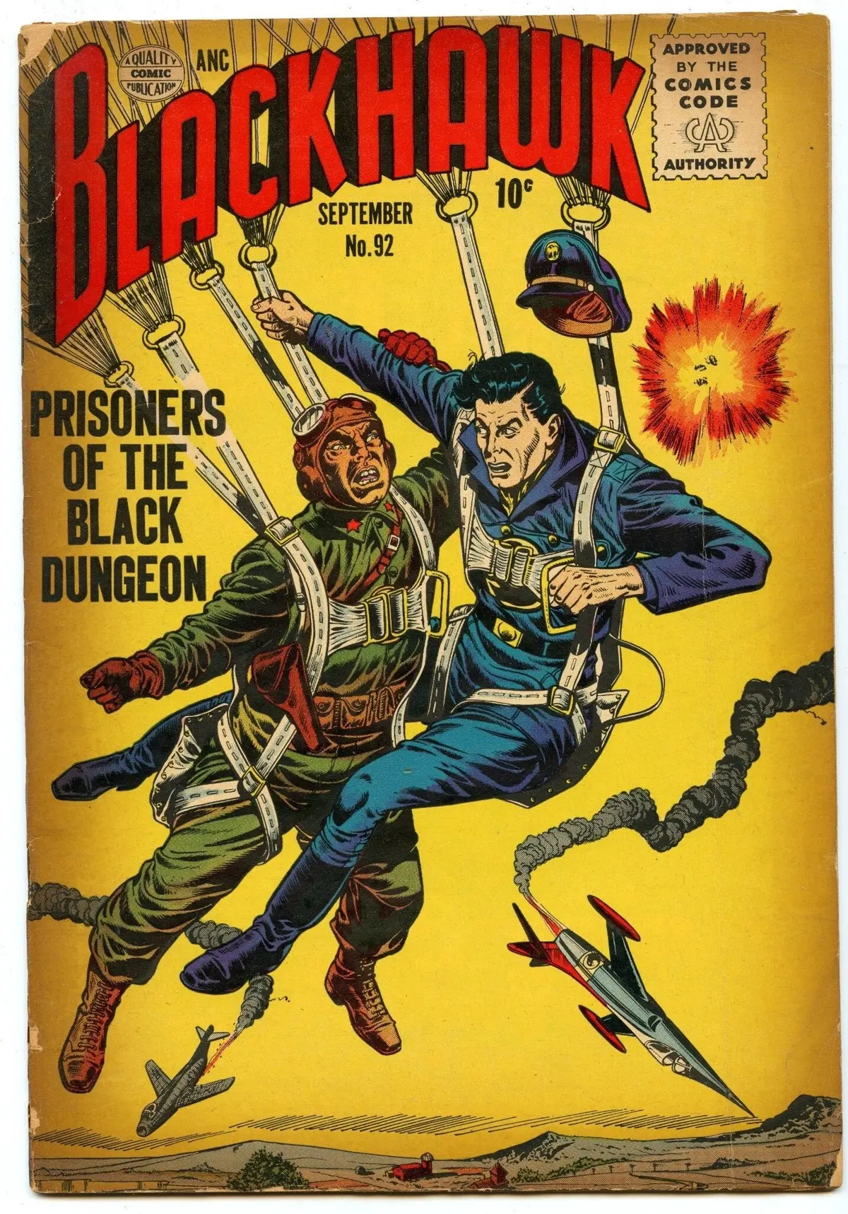 Blackhawk 92 (Sep 1955) Gd/Vg (3.0) 1