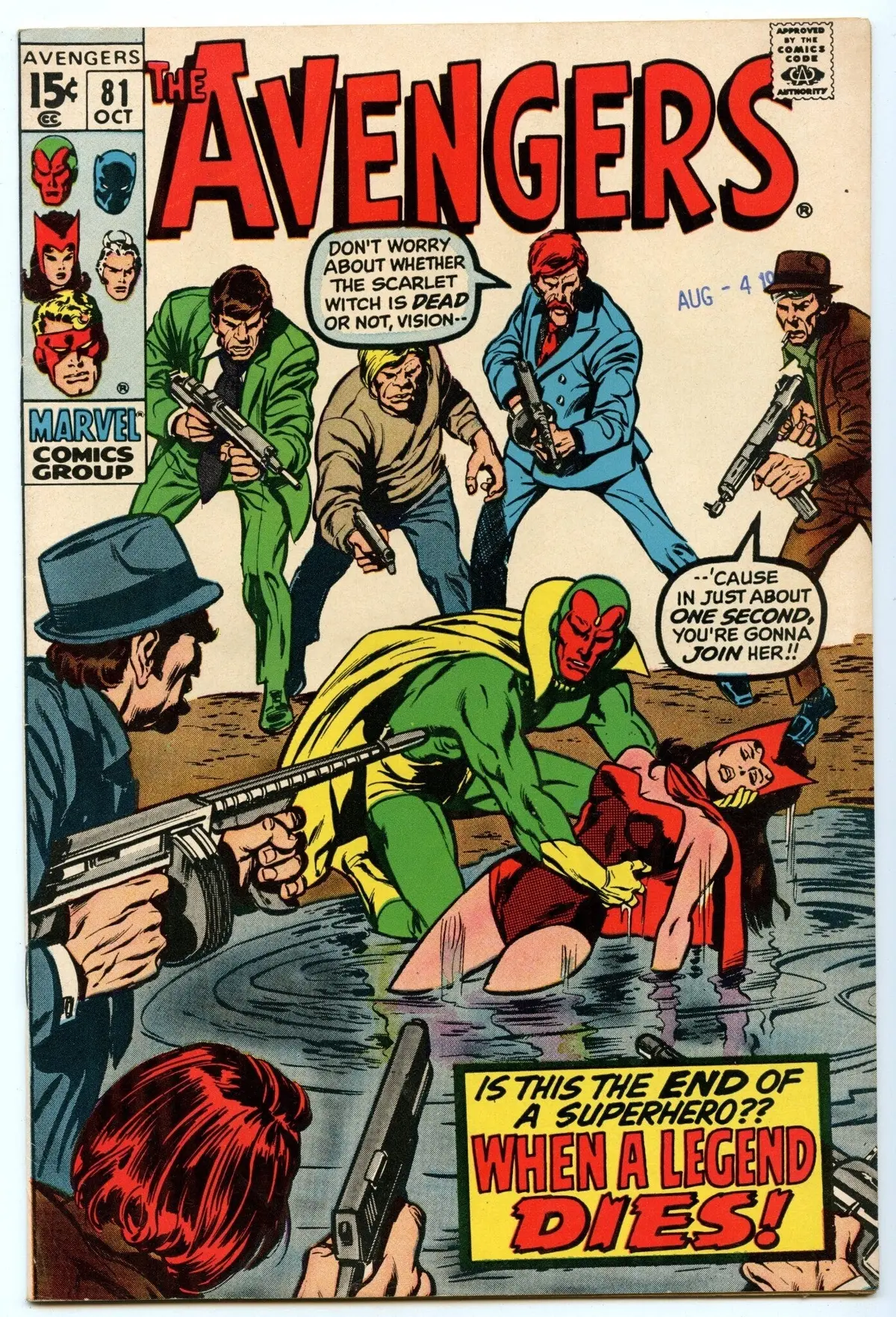 Avengers 81 (Oct 1970) Vf- (7.5) 1