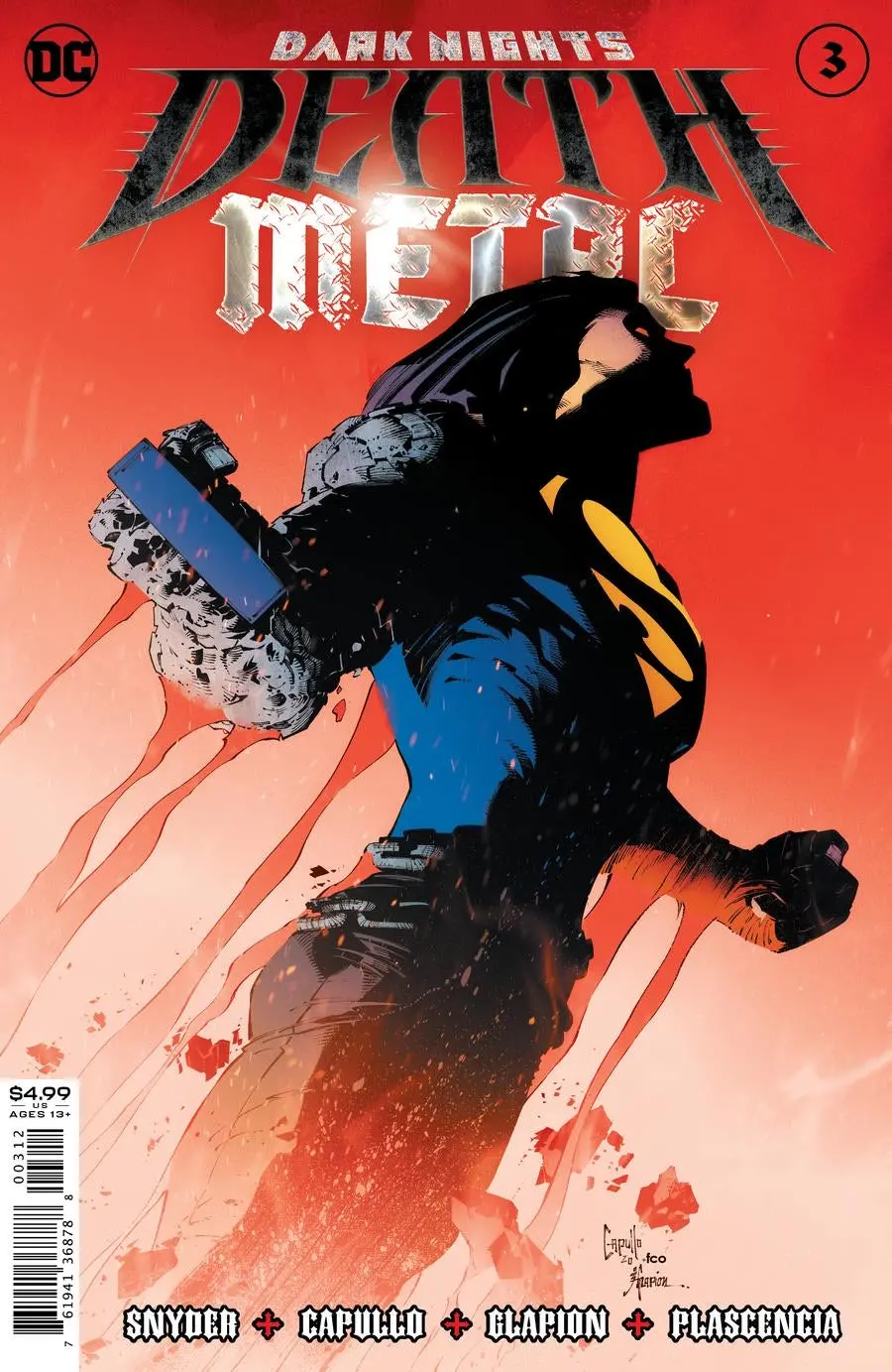 Dark Nights Death Metal #3 (Of 6) 2Nd Ptg Greg Capullo Recolored Var 1