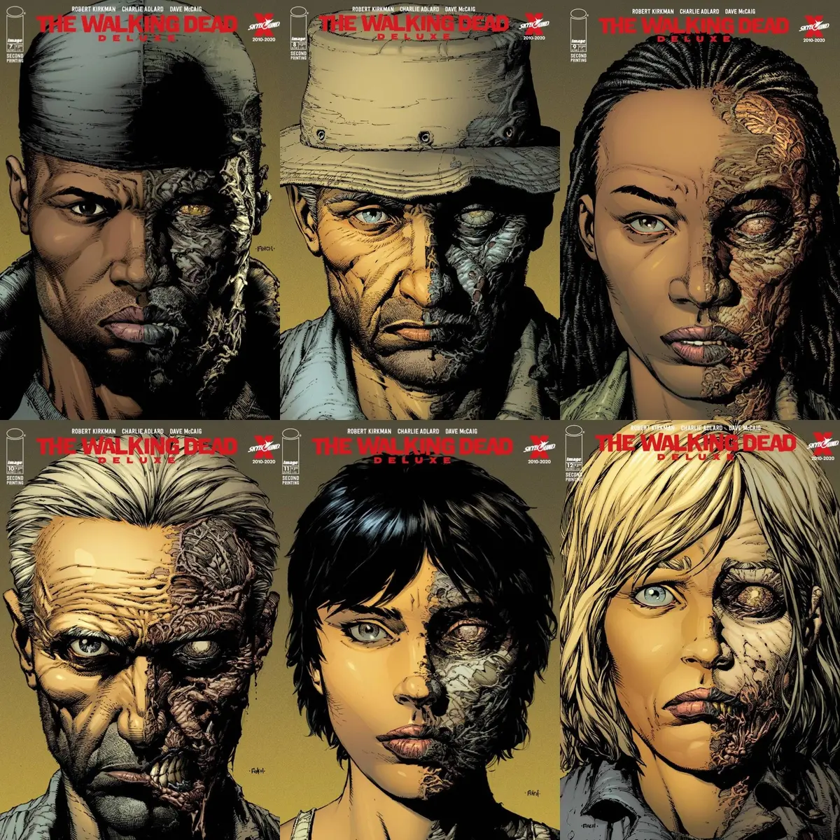 Walking Dead Vol 2 #7-12 2Nd Print 6 Variant Set 1