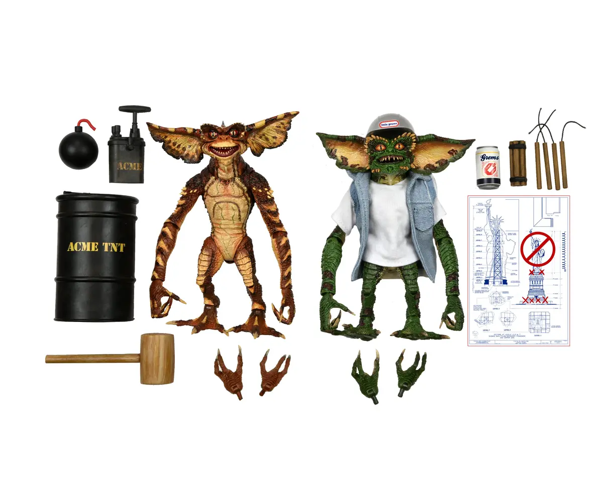 Neca - Gremlins 2 - Demolition Gremlins Ultimate 7In Action Figure 2 Pack 1