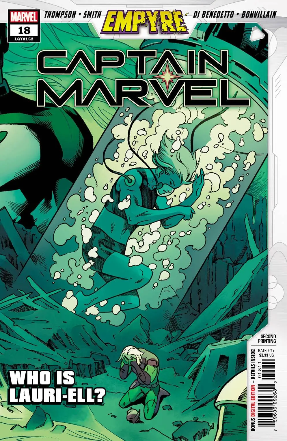 Captain Marvel #18 2Nd Ptg Smith Var Emp 1