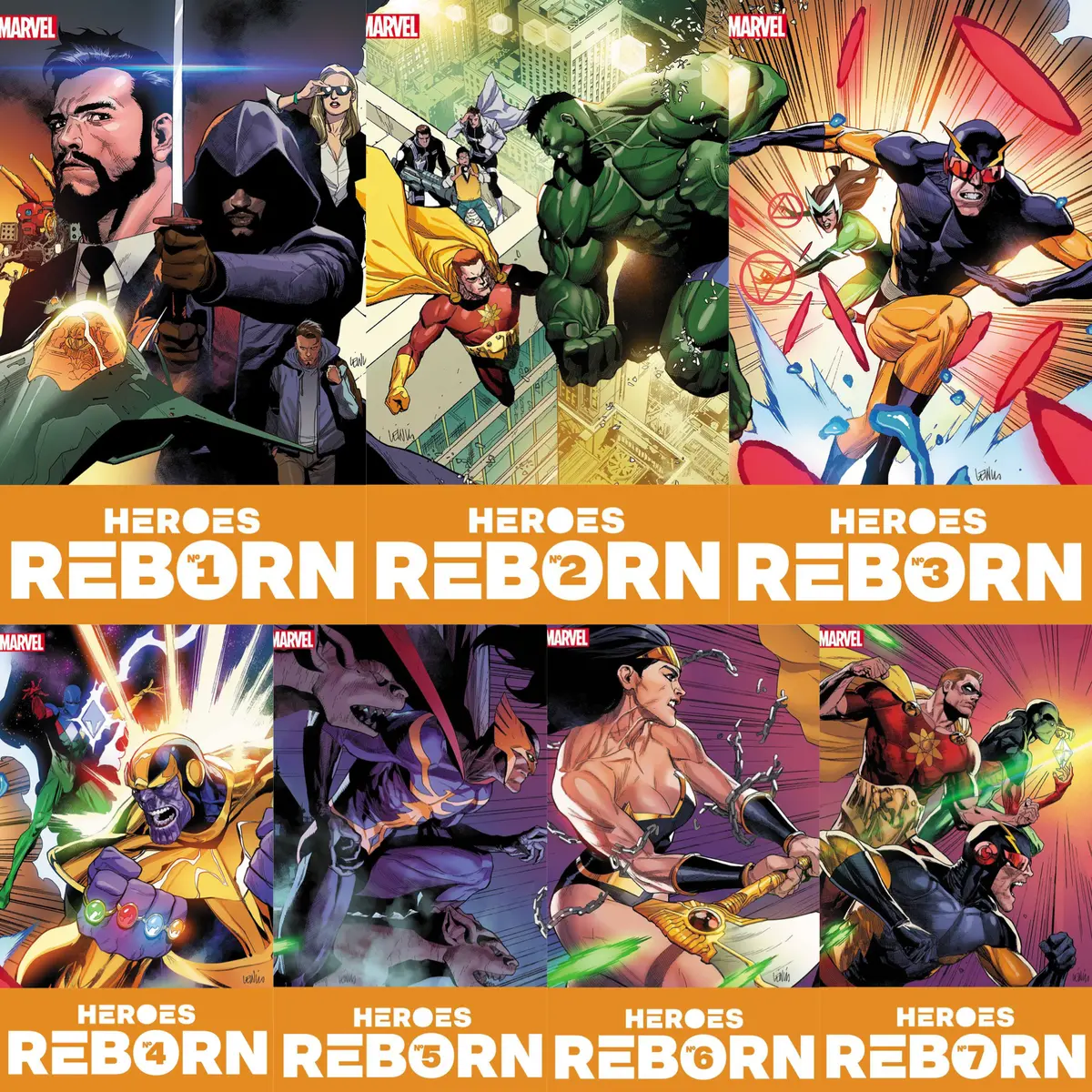 Heroes Reborn #1-7 Complete Set 1