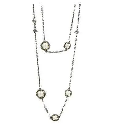 Freida Rothman Lady's Industrial Finish Long Necklace At 36 Inches 1