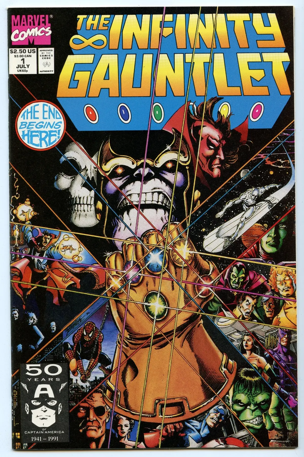 Infinity Gauntlet 1 (Jul 1991) Nm- (9.2) 1